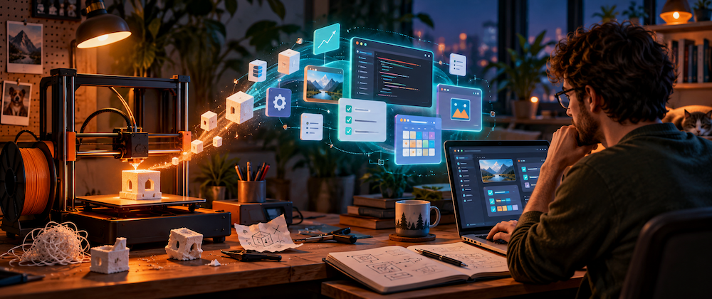 Cover image for AI is ushering us into the 3D printing era of software