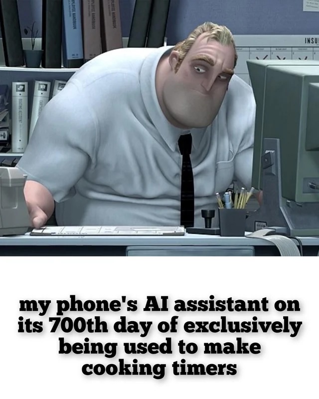 sad mr incredible meme about high powered AI models being used for menial tasks