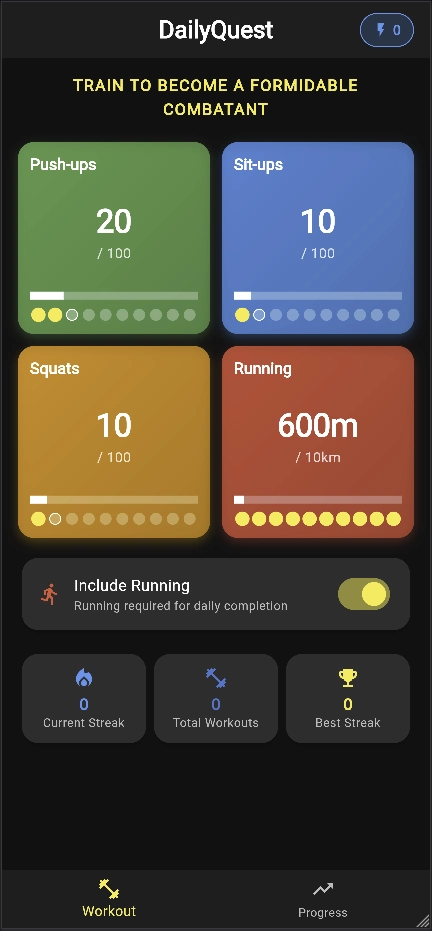 Screenshot of the Warp.dev final app
