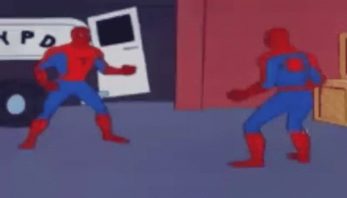 GIF of someone pointing at themselves in a mirror