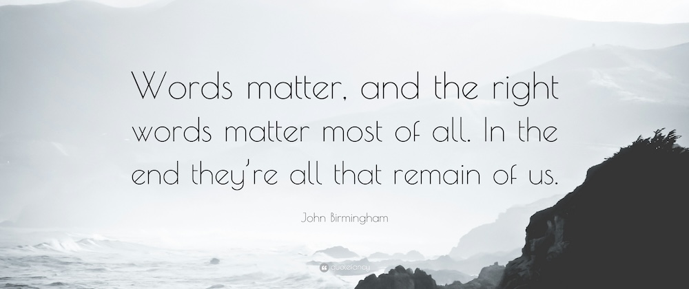 Cover image for Words Matter